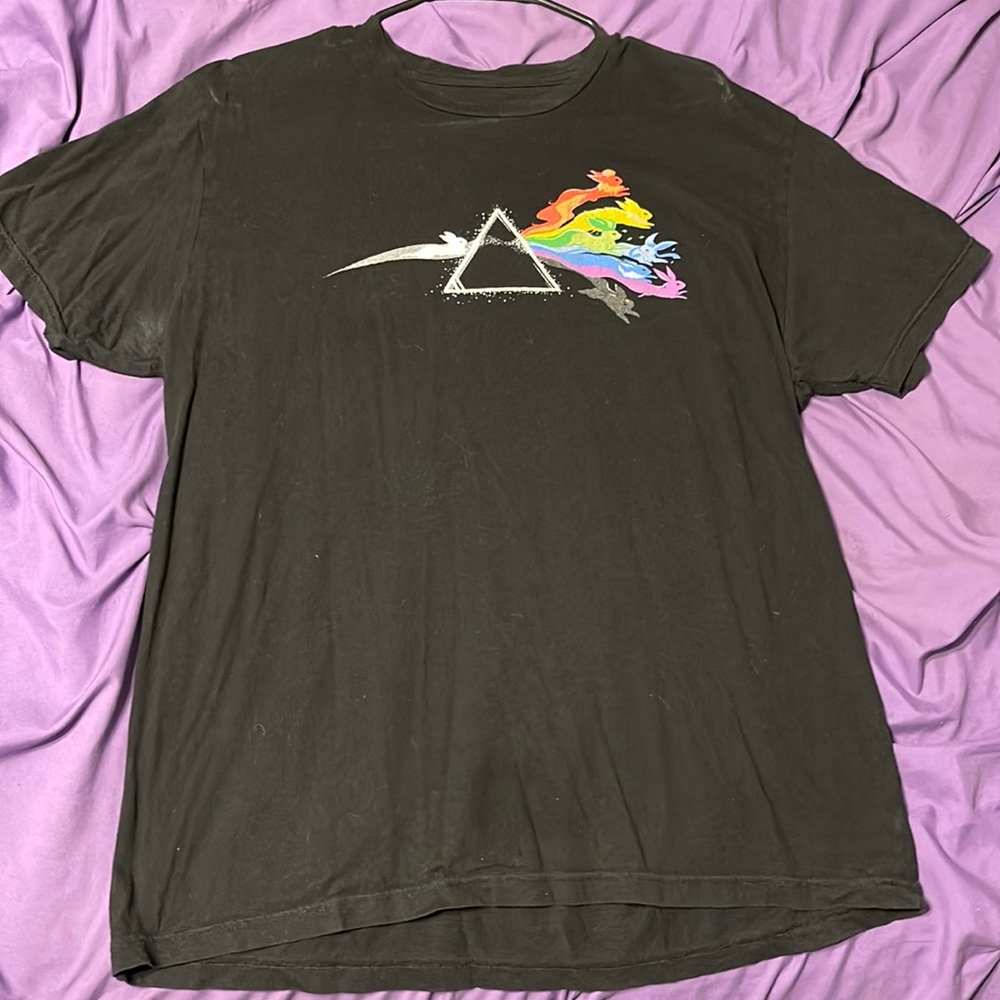 💜2/$20 Dark Side of the Moon Pokémon Eevee evolution tee